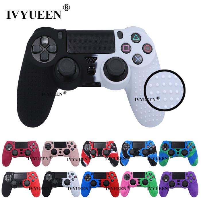 Ivyueen Anti-slip Silicone Cover Skin For Sony Dualshock Ps4 Pro Slim  Controller Camo Case Stick Grip Cap For Play Station