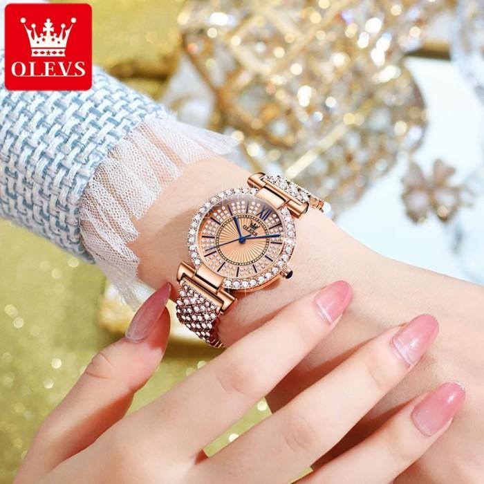 Jual PROMO OLEVS Jam Tangan Wanita Original Anti Air Tahan Kecil