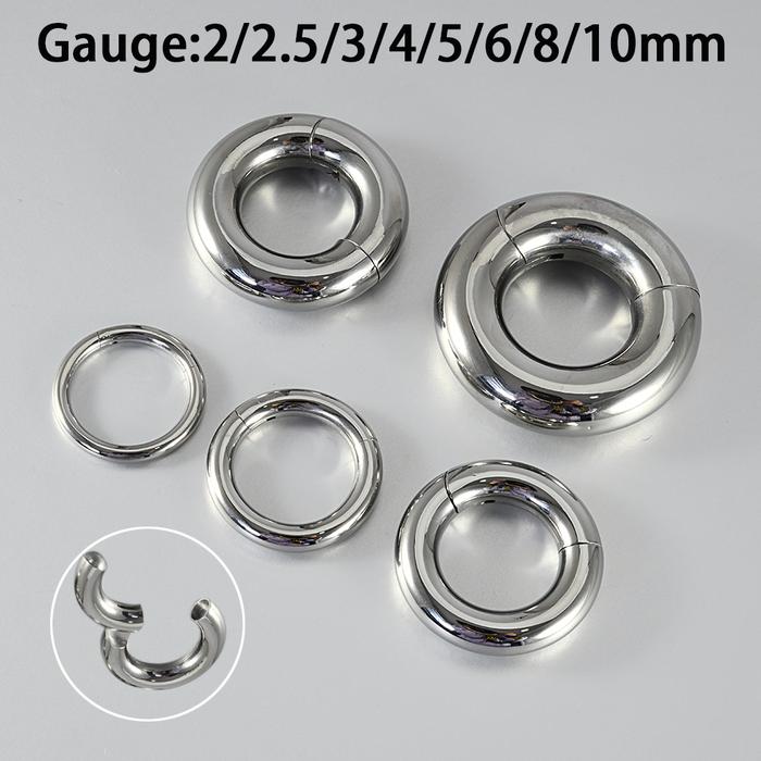 Jual 1PC 316L Surgical Steel Septum Nose Ring Big Size High