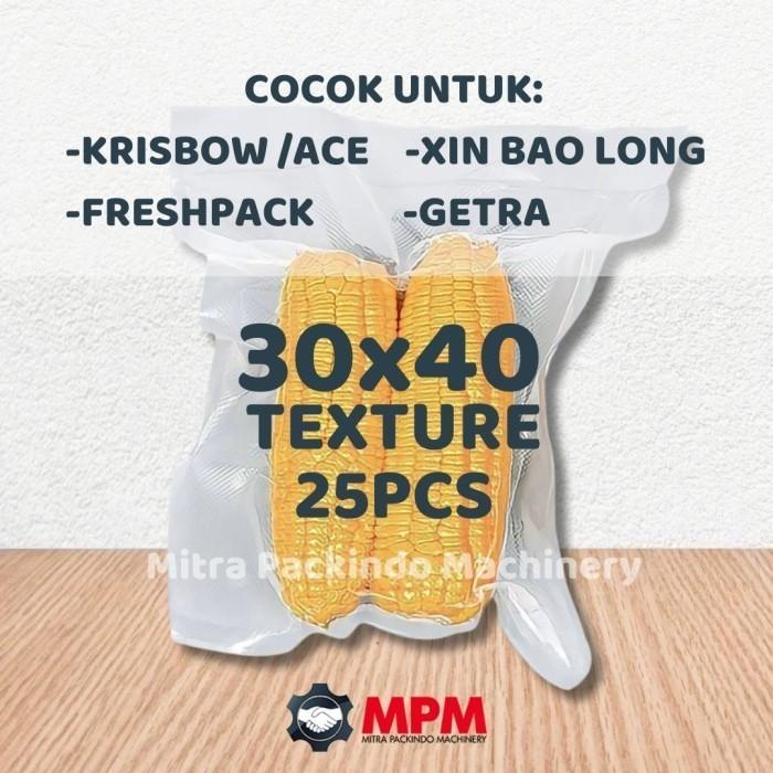 Gambar Plastik Vacum Texture Embos 30x40 cm / Vacuum Bag / Plastic Embossed - Isi 20pcs Bulat dari Mitra Packindo Machinery undefined Tokopedia