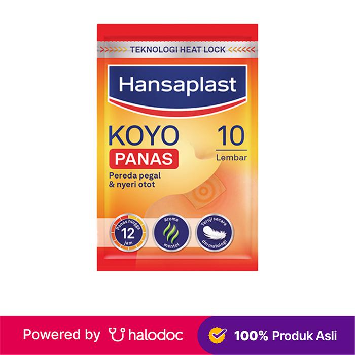 Gambar Hansaplast Koyo Panas 10 Lembar - Nyeri Otot - Halodoc dari Apotek Halomedika Kp Rambutan undefined Tokopedia