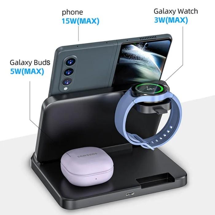 Jual FOLDABLE WIRELESS CHARGER STAND FOR SAMSUNG GALAXY Z FOLD