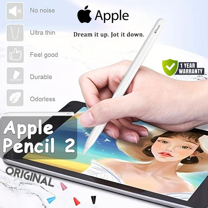 Jual 100%Original 𝐀𝐩𝐩𝐥𝐞 Pencil (2nd Generation) White Stylus