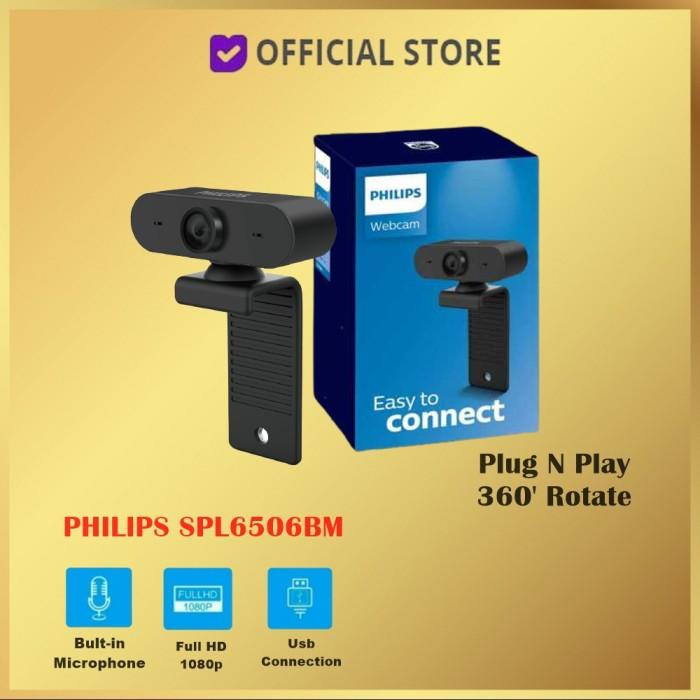 Jual PHILIPS WEBCAM SPL6506BM SPL6506 BM SPL 6506 FULL HD BUKAN