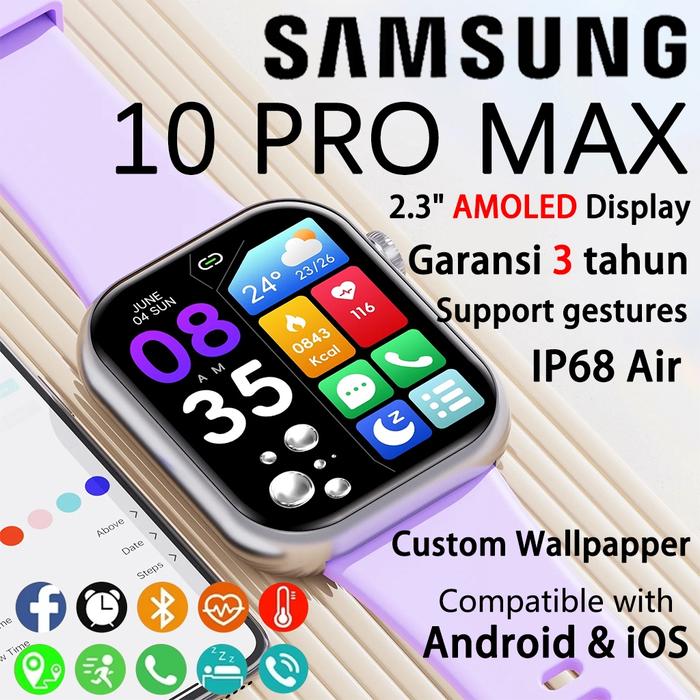 Samsung Smartwatch Iphone 12 Pro Max Jual 【COD】Samsung Watch 10