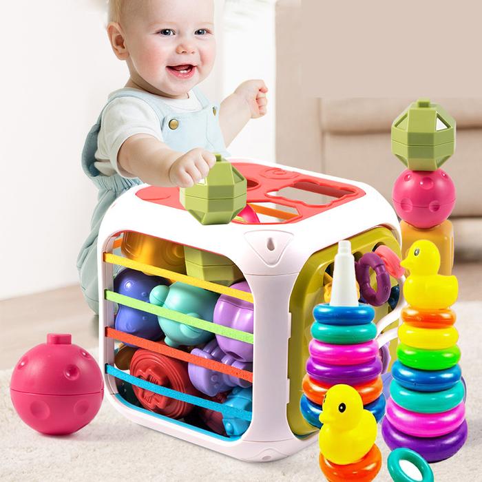 Gambar Baby Montessori Toy 2 Years Shape Sorter Toy Sensory Sorting Toys dari Sari Wulan Permata undefined Tokopedia