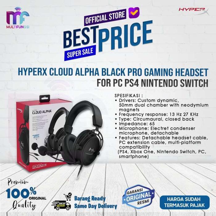 Hyperx Best Gaming Cheap Headset Jual HyperX Cloud Alpha Black Pro