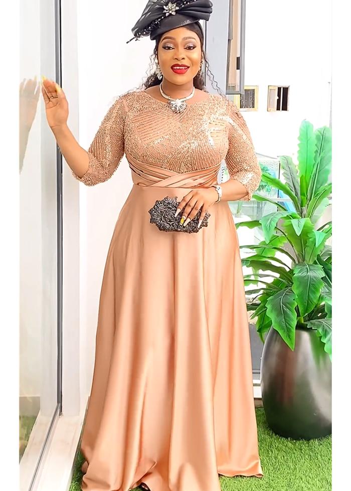 Fashion New Marriage Party Dress Jual Plus Size African Party