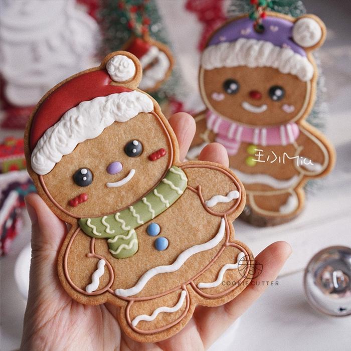 Jual Big Gingerbread Man Christmas Day Icing Cookie Cutter Mold