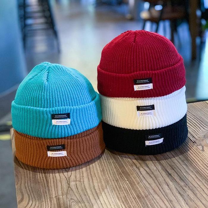 Jual Fashion Fisherman Beanie Hat Unisex Woolen Caps Sailor Style