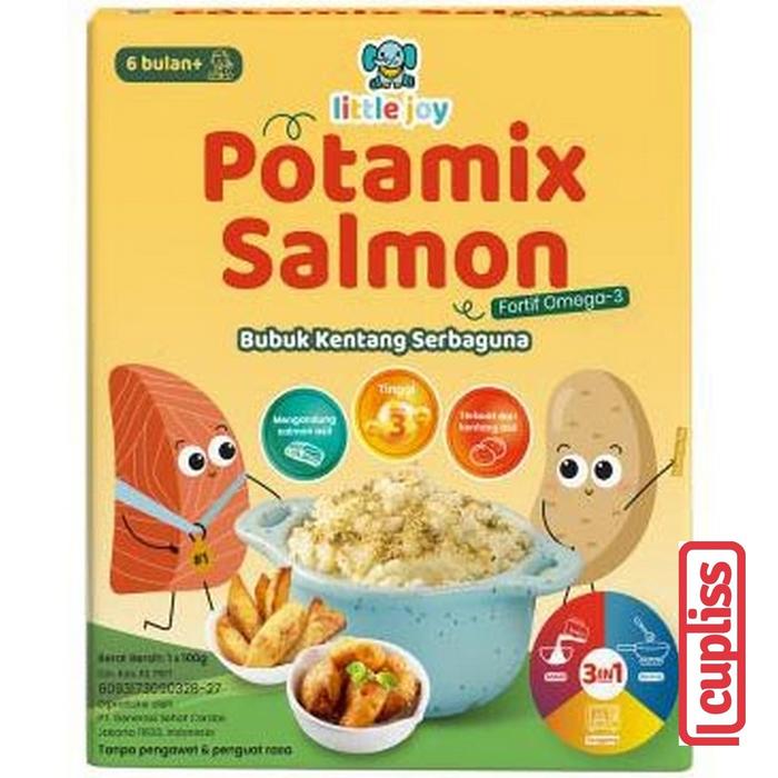 Gambar Little Joy Potamix Salmon Beef 100gr Bubuk Kentang Serbaguna MPASI BB Booster Gizi 3In1 - Salmon dari Cupliss undefined Tokopedia