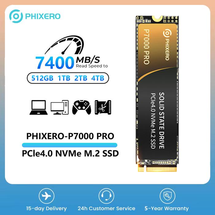 Jual PHIXERO NVMe SSD PS5 Gaming 7000MB/S Internal