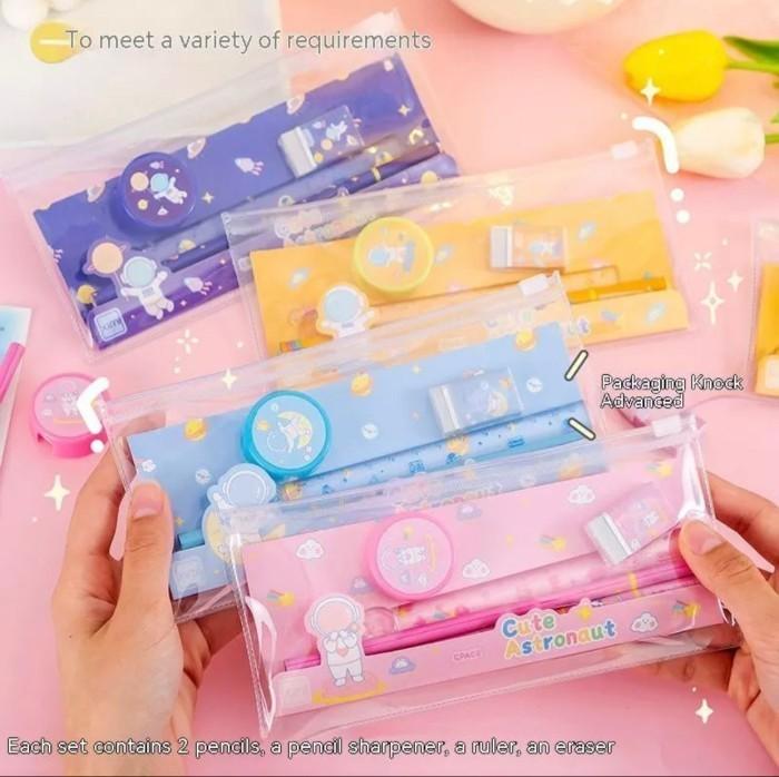 Gambar AY Alat Tulis Paket Cute Astronott Stationery Set 5 In 1 dari Ayumi Online ID undefined Tokopedia