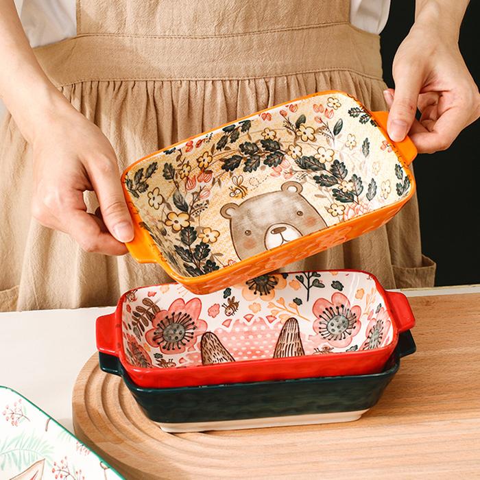 Jual YWDL Ceramic Baking Dish Roasting Lasagna Pan Rectangular