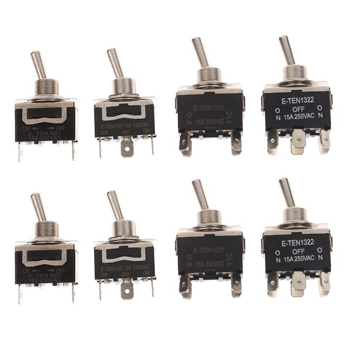 Boat Switch Waterproof 5X Toggle SWTCH ON/OFF Heavy Duty 15A 250V SPST 2  Termnal Car Boat 15A 250V Toggle Switch 5pcs 15A 250V ON/OFF SPST 2Pin Heavy Duty Rocker Switch Car Boat R