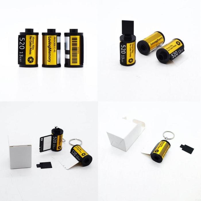 Jual 41XB Photos Film Roll keychain Couple Gifts DIY Photo Text