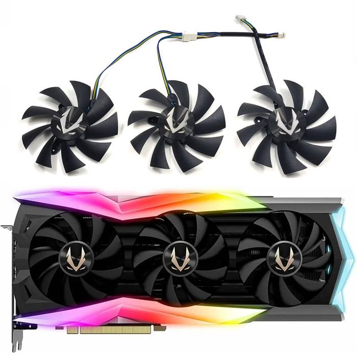 Graphics Card 2080ti Zotac Amp 2080ti Amp Jual NEW 87MM 4PIN RTX