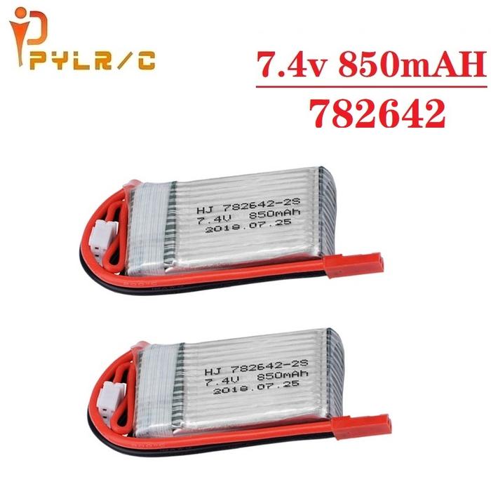 Jual 1-5pcs 850mah 782642 lipo battery For WLtoys V912 V262