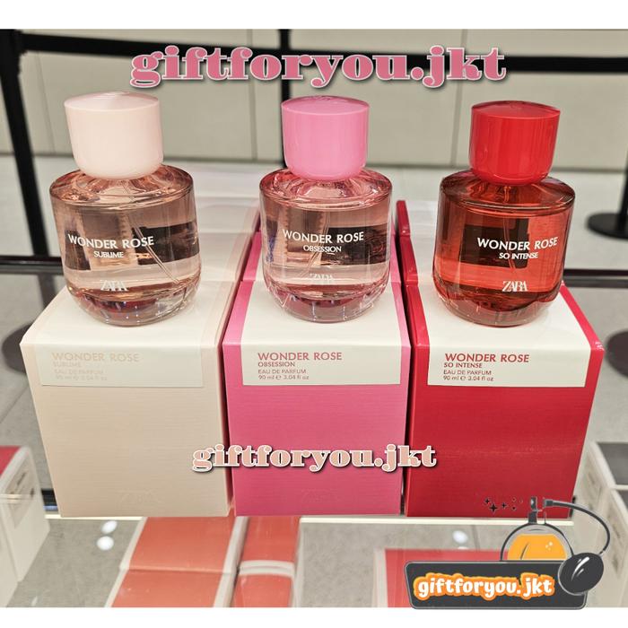 Jual Parfum Zara Intense Wonder Rose Gardenia Violet Blossom