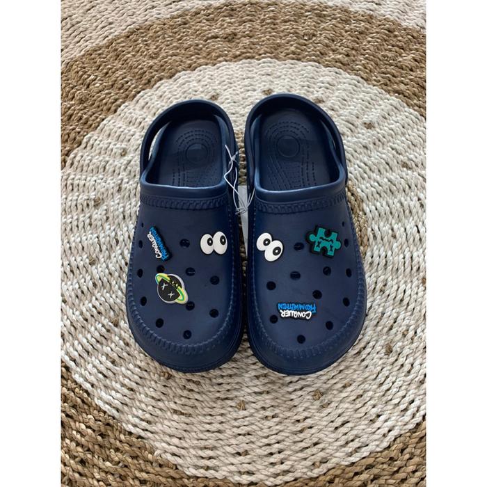 Gambar MINISO SENDAL CROCS PRIA&WANITA - Navy, 41-42 dari YAHMARKET undefined Tokopedia