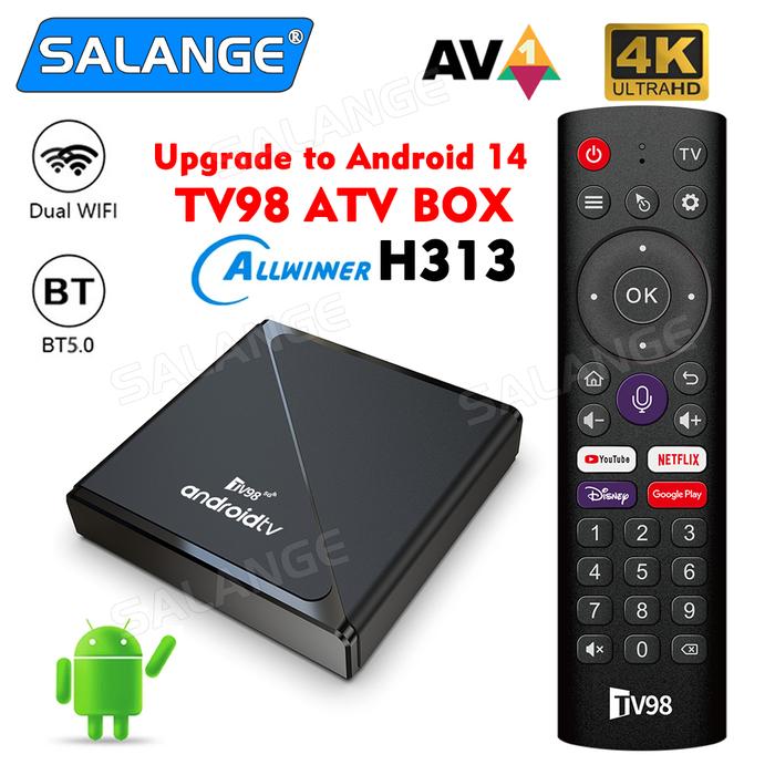 Jual TV98 ATV Pro TV Box Android 14 Allwinner H313 Quad Core 8K 4K