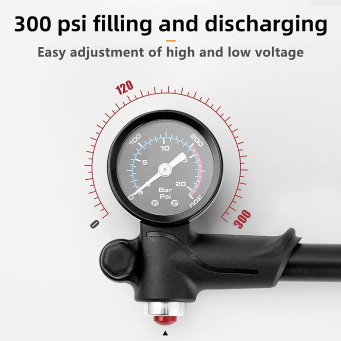 Jual Bike Tire Inflator Portable 300psi High-pressure Bike Pump