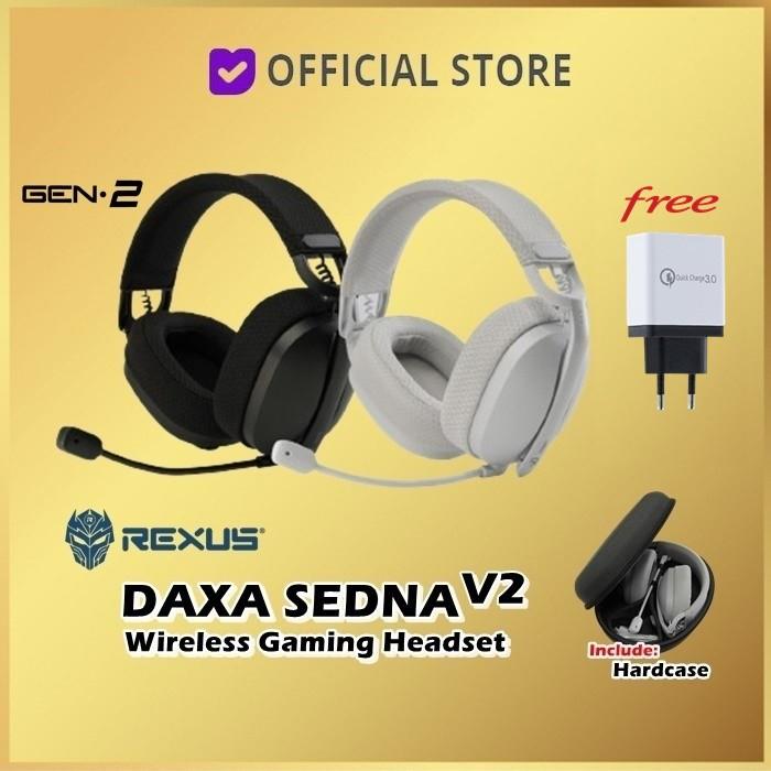 Gambar REXUS DAXA SEDNA WIRELESS GAMING HEADSET 3IN1 CONNECTION - Hitam dari yanto sarx undefined Tokopedia