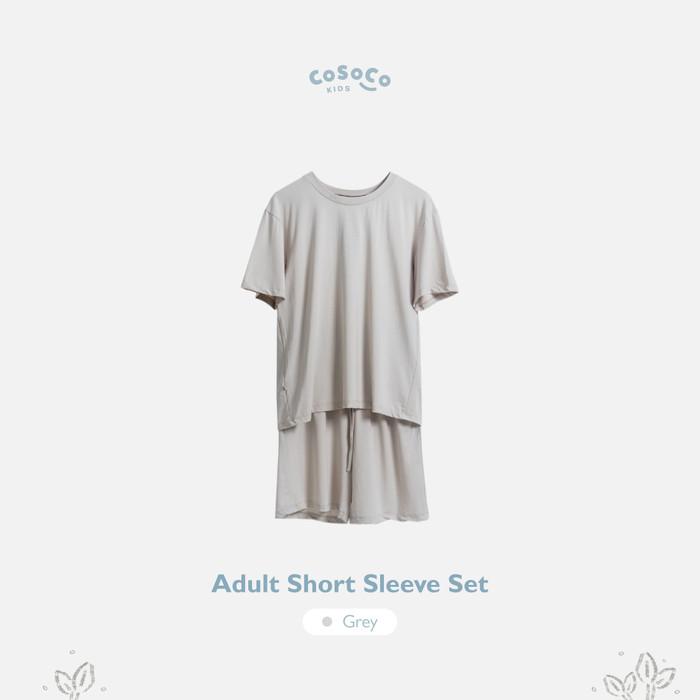 Gambar Asristore8 Adult TENCEL Short Sleeve Set - Cosoco - Moon Beige, S-M dari Asristore8 undefined 4 Tokopedia