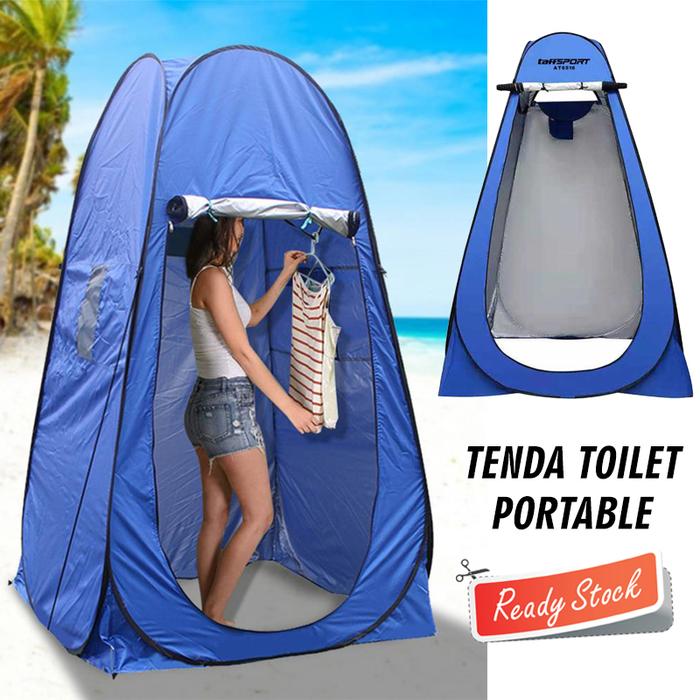 Gambar Tenda Toilet Portable Automatic Open Outdoor Anti Air Waterpoof Tenda Lipat WC Kamar Mandi Darurat Emergency Portabel Otomatis Perlengkapan Mendaki Peralatan Naik Gunung Pendaki Pria Wanita Climbing Camping Kemping Restroom - Blue dari bbaappaakkaassimm undefined Tokopedia