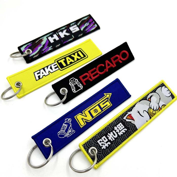 Jual JDM Racing Japan Keyring Embroidered Nylon Fabric Cloth