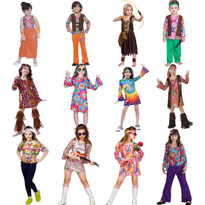 70s Costume 60s Fancy Dress Child Jual Girls Boys Kids Fancy Dress