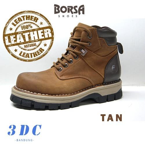 Promo SEPATU BOOTS KULIT BORSA REINFORCE EXCLUSIVE LEATHER BOOTS