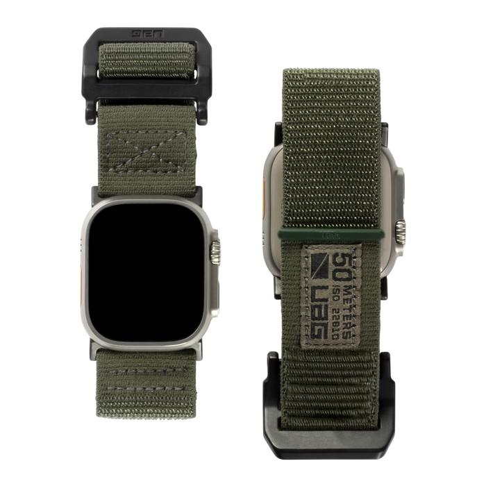 Gambar Apple Watch Ultra 49Mm 45Mm 44Mm 42Mm Uag Active Le Nylon Strap Band New Best Quality Asli 100% Original - Foliage Green dari MANGKU PEDIA undefined Tokopedia
