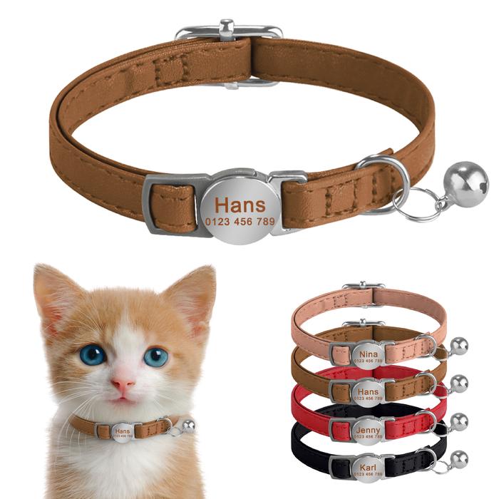Jual Safety Breakaway Anti-lost Cat Collar Engraveing Personalized