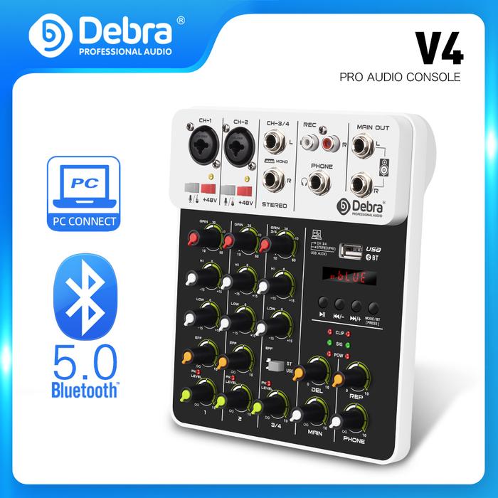 Jual Debra Channels Audio Mixer V4 Audio Interface Mixing
