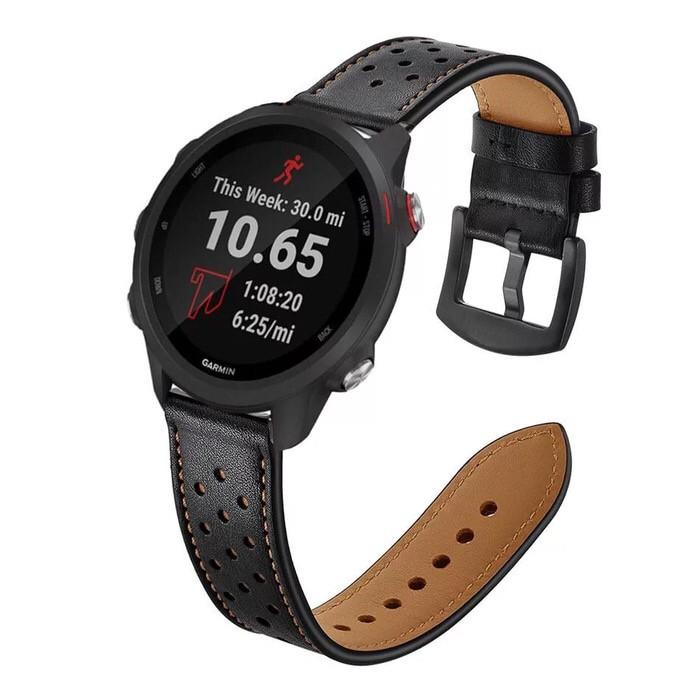 Jual Strap Tali Jam Tangan Garmin Forunner 245 Music Leather Kulit