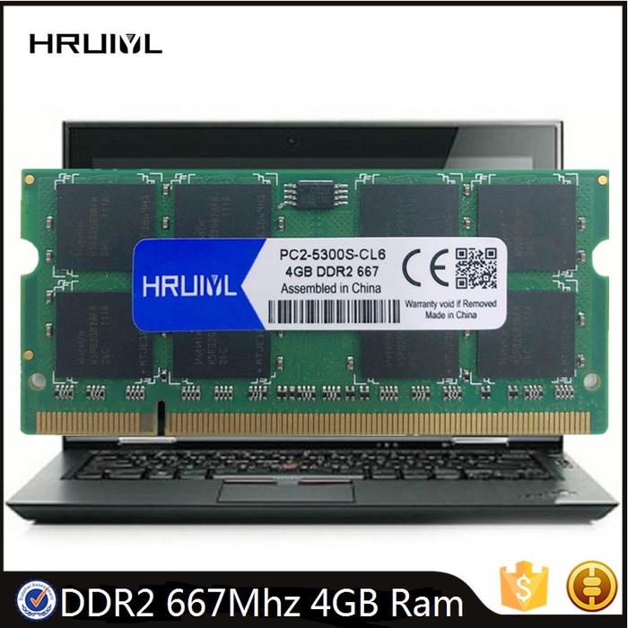 Jual HRUIYL Laptop RAM DDR2 667Mhz 4GB SO-DIMM 200Pin Memory