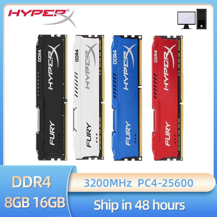 Jual HyperX Fury Memoria DDR4 8GB 16GB 3200MHz DIMM RAM PC4-25600