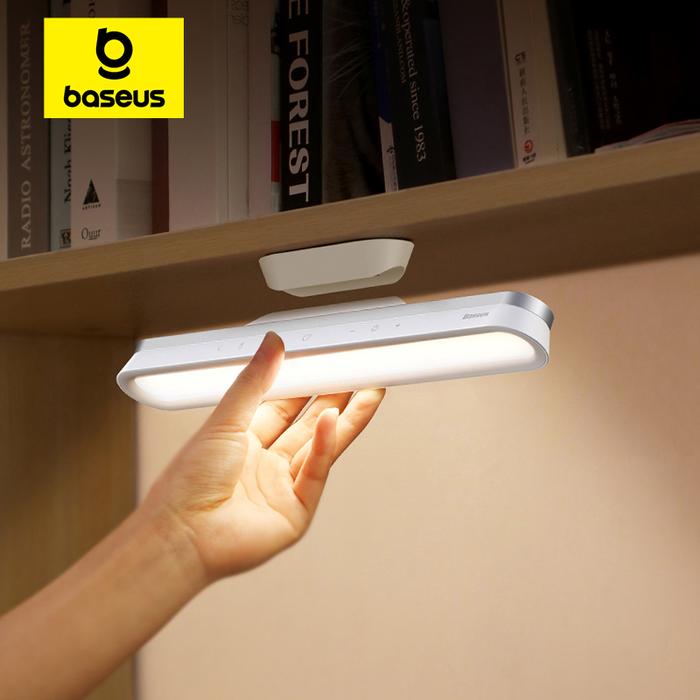 Baseus Magnetic Desk Lamp Hanging Led Table Lamp Chargeable Stepless  Dimming Cabinet Night Light Closet Wardrobe Study Read Lamp