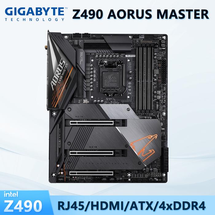 Jual Used Mainboard, GIGABYTE Motherboard, Z490 AORUS MASTER, Z490