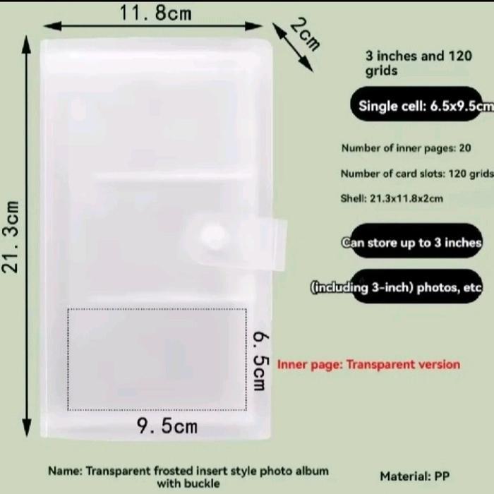 Gambar PROMO Album Foto Polaroid Isi 240 Slot Warna Transparan NEW - 120 dari akbarjaya18 undefined Tokopedia