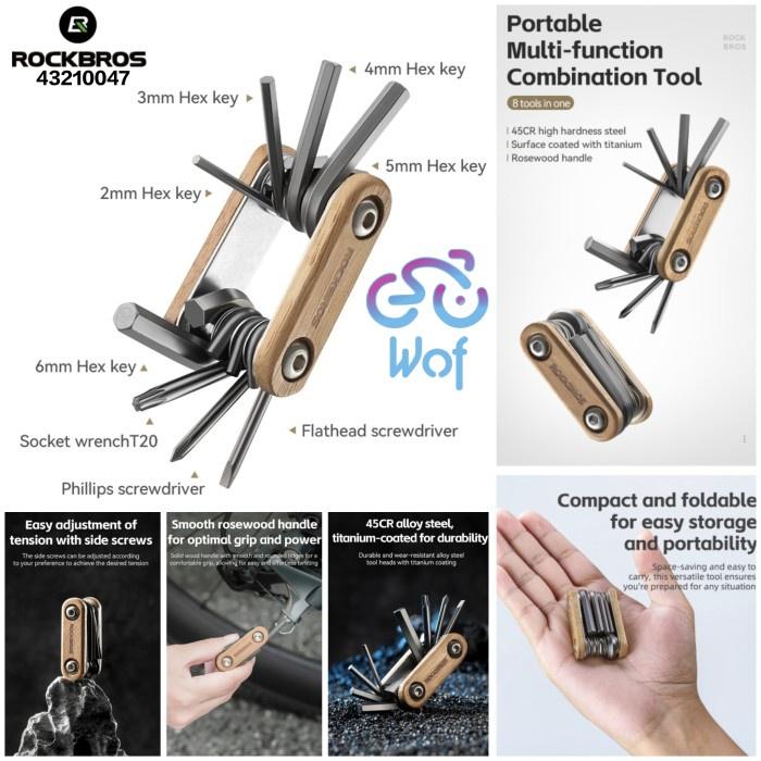 Jual 43210047 Alat Kunci Sepeda 8in1 Bicycle Repair Mini Tool Set