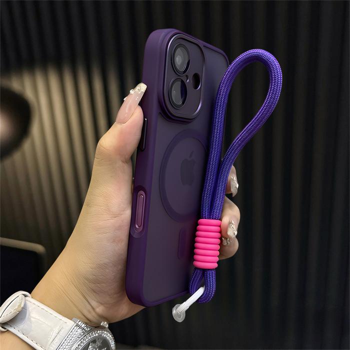 Gambar Casing Desert Titanium Luxury Matte magnetic wireless charging anti-fingerprint haphone case For 16 15 14 13 12 11 Pro Max 16 plus Case13pro Shockproof 14pro Cover 15pro titanium gray 16pro Laard - purple, iphone 15 dari D'Chase Store undefined Tokopedia