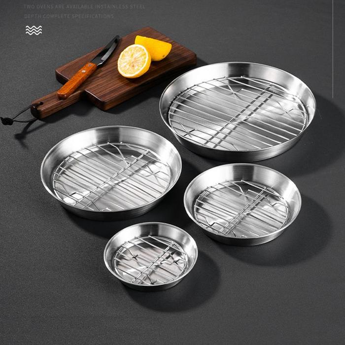 Jual 304 Stainless Steel Air Fryer Baking Tray Non-stick Food