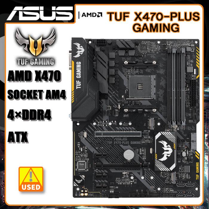 Jual X470 Motherboard Asus Tuf X470-Plus Gaming Socket Am4 Ddr4