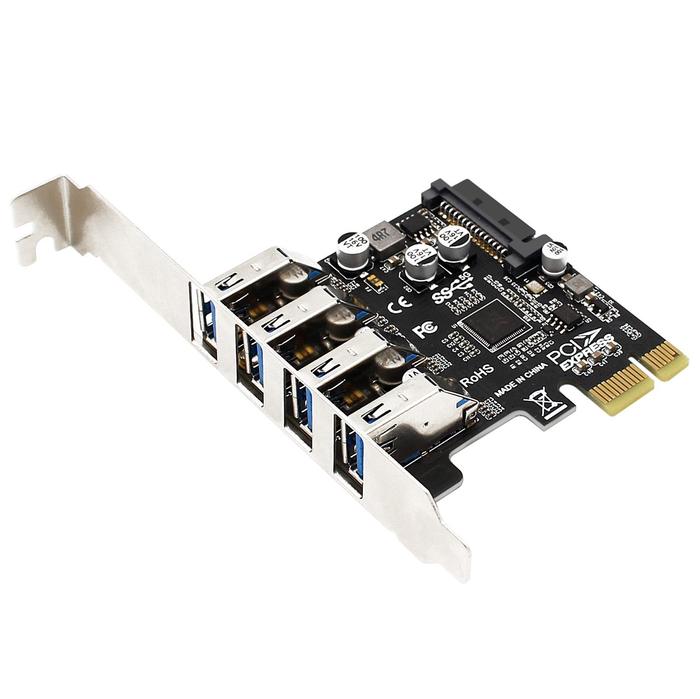 Port Usb 30 Pci-e Expansion Card Pci Express Pcie Usb 30 Hub Adapter  4-port Usb30 Controller Usb Pci E Pcie Express 1x