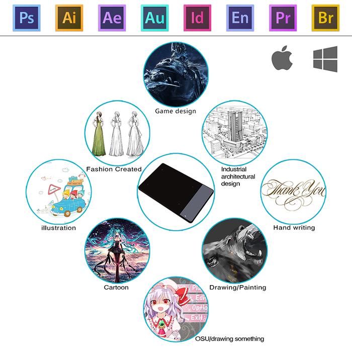 Jual Huion 420 Graphics Drawing Tablet Inch Signature Pad P68