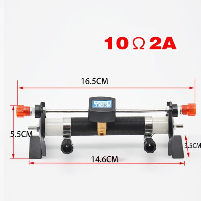 Gambar Resistor Geser 10Ω 20Ω 2A/Rheostat Untuk Laboratorium/Slide Resistor - 10Ω dari MMJ-MAX undefined Tokopedia