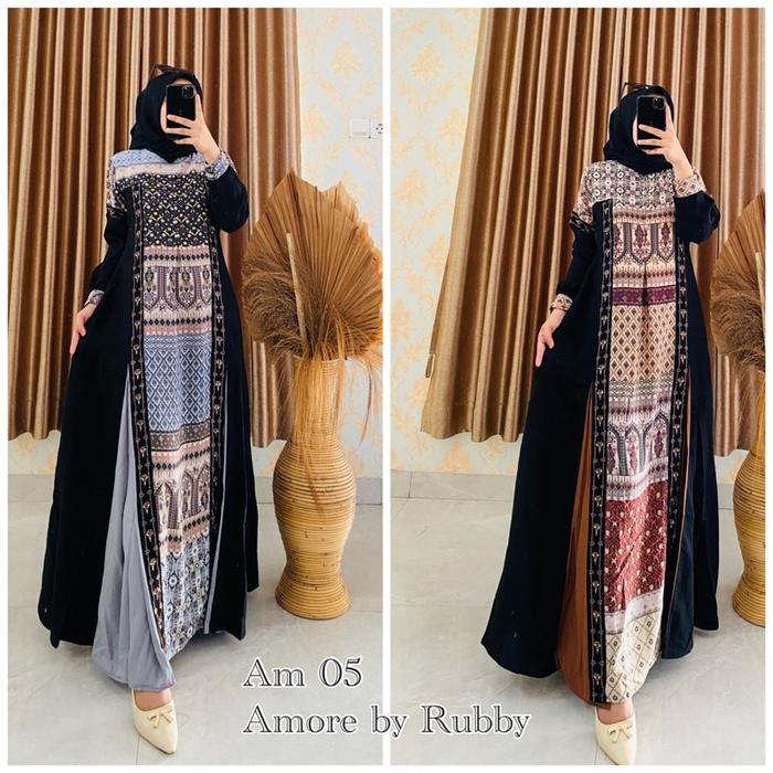 Gambar Amore by Rubby / amore ruby /Annemarie 05 / Annemarie amore by rubby / gamis ori amore by rubby / ori amore by ruby dari tantan nugr undefined Tokopedia