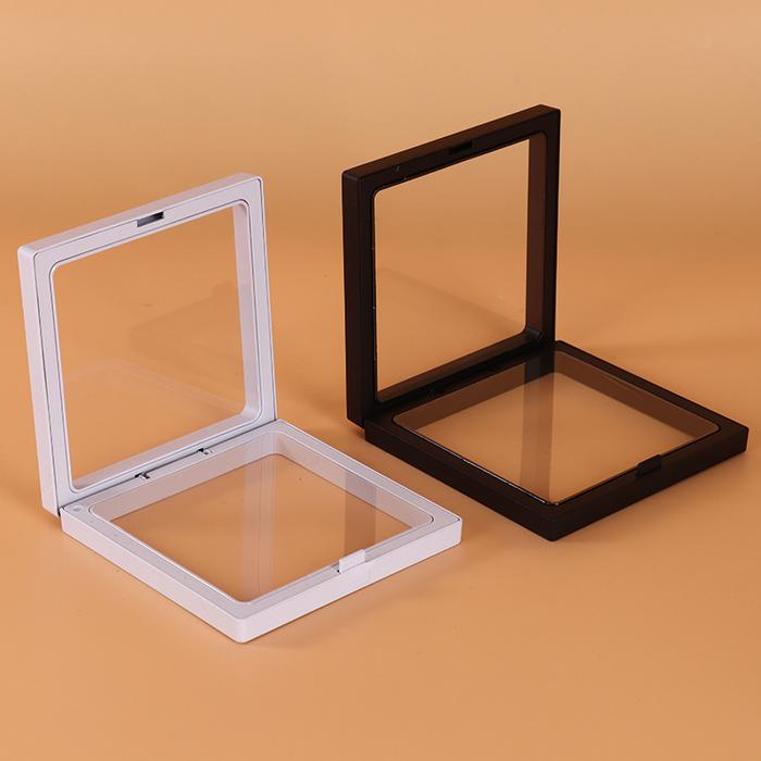 Jual 18*18cm Transparent Film Jewelry Packing Box Ring Earrings